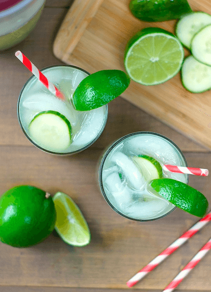 Cucumber Basil Sparkling Limeade