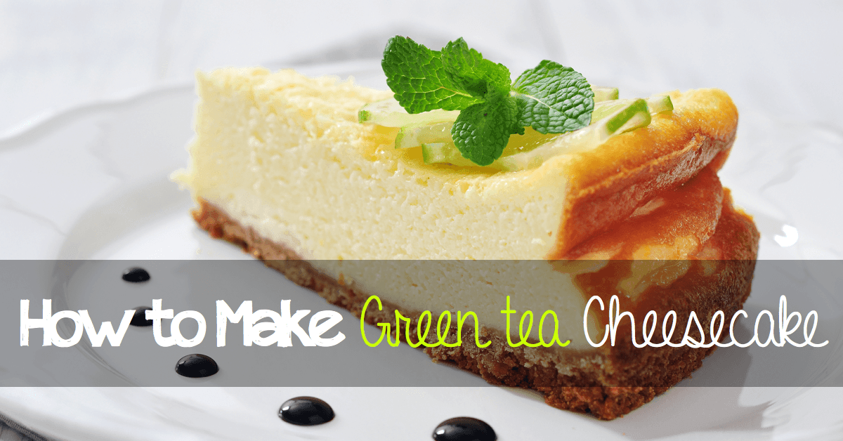 how to make green tea cheesecake