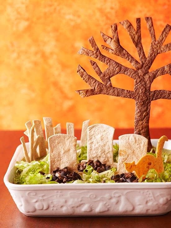 monster halloween taco dip