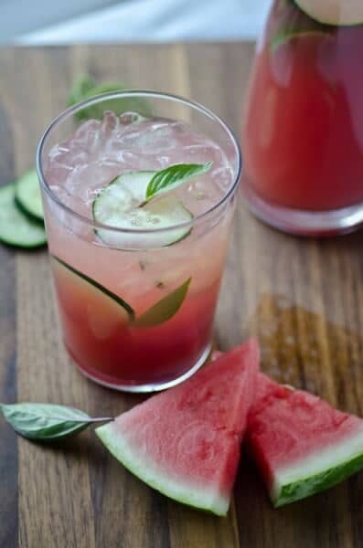 watermelon cucumber cooler