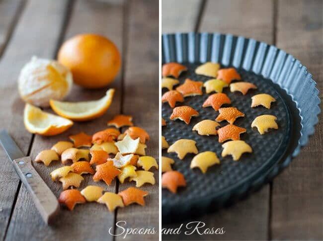 Citrus Peel Flowers