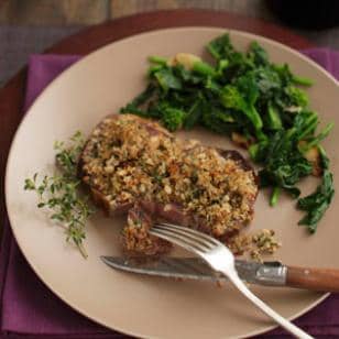 Garlic Stuffed Standing Rib Roast