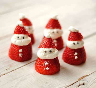 santa strawberries