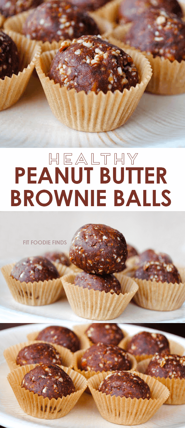 Healthy Peanut Butter Brownie Balls