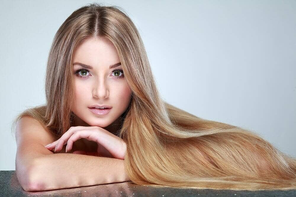 Beautiful hair achieved with argan oil