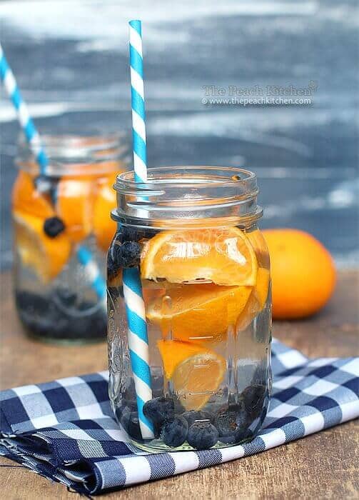 Blackberry and Orange Detox Water