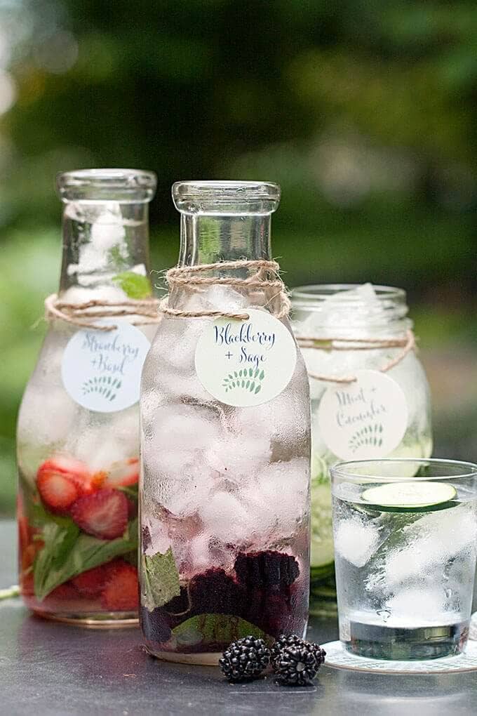 Blackberry and Sage Detox Water