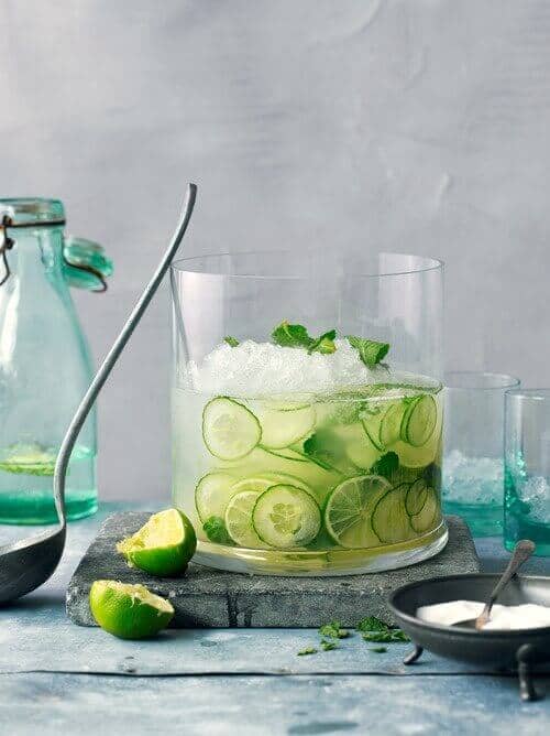 Cucumber and Lime Detox Water