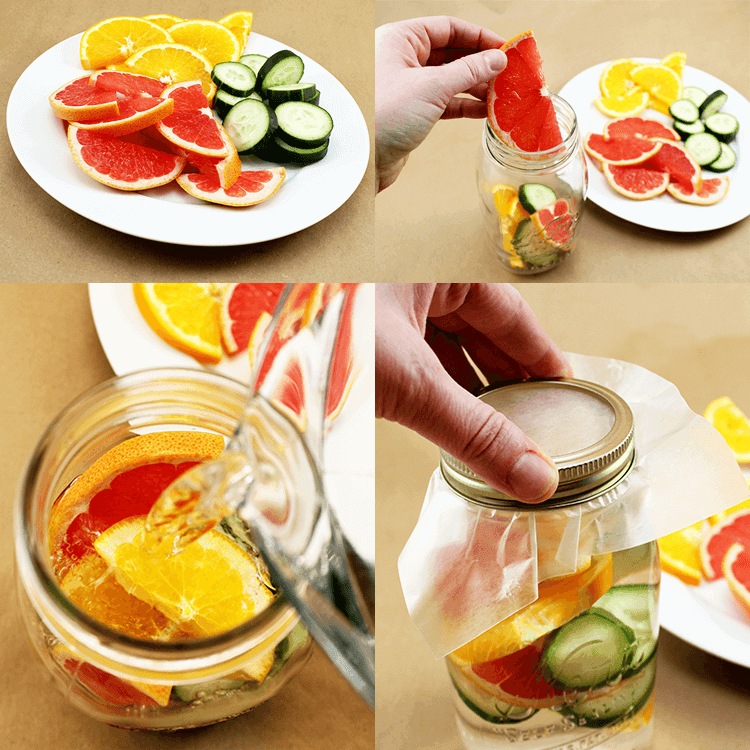 Grapefruit, Orange and Cucumber Detox Water