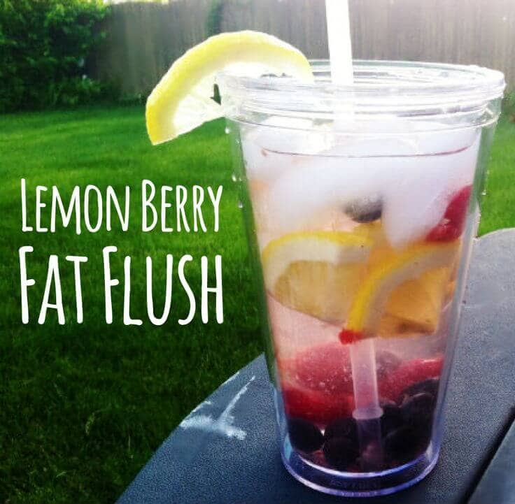 Lemon Berry Fat Flush Water