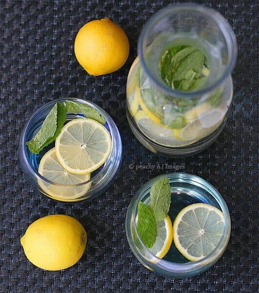 Lemon and Mint Detox Water