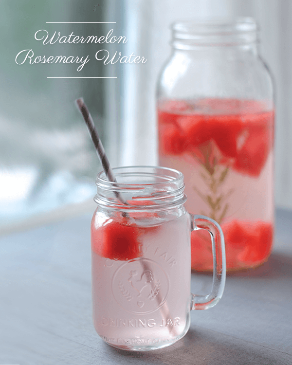 Watermelon Rosemary Water