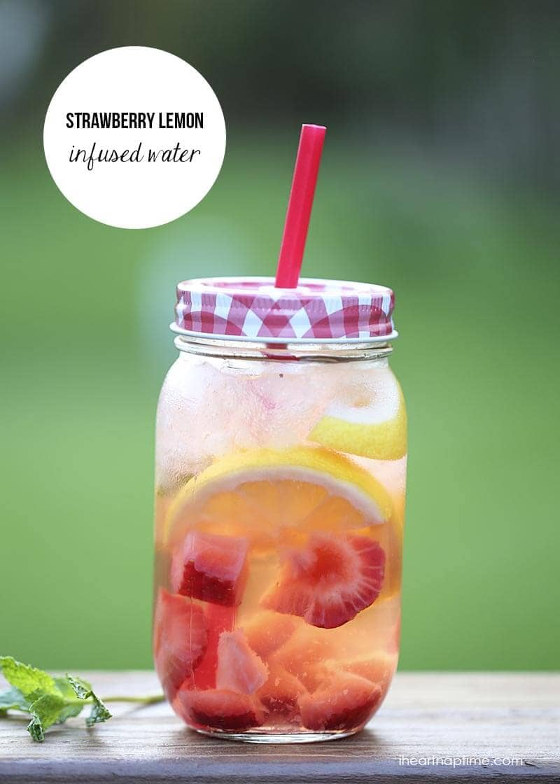 Strawberry Lemon Infused Water