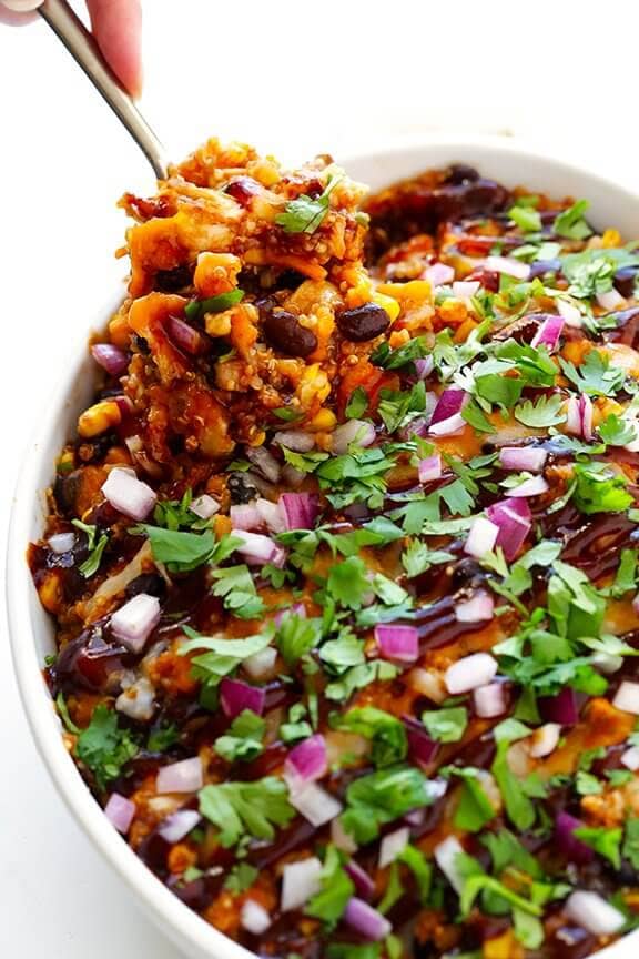 BBQ Chicken Quinoa Casserole