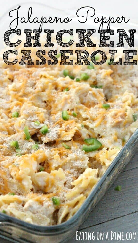 Jalapeno Popper Chicken Casserole