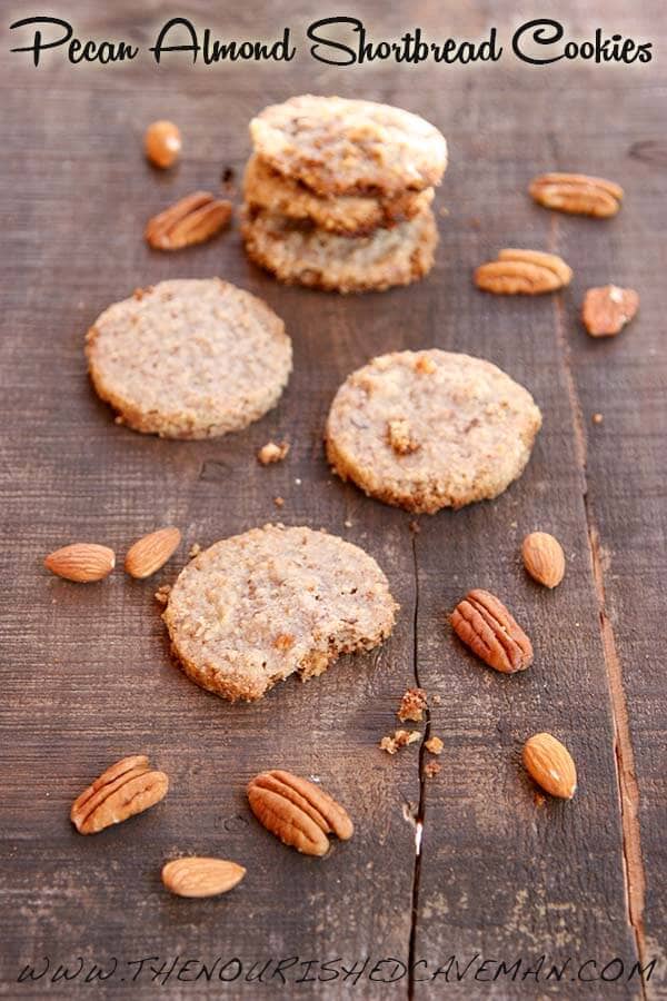 Pecan Almond Shortbread Cookies
