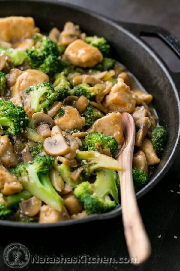 Chicken Broccoli and Mushroom Stir Fry