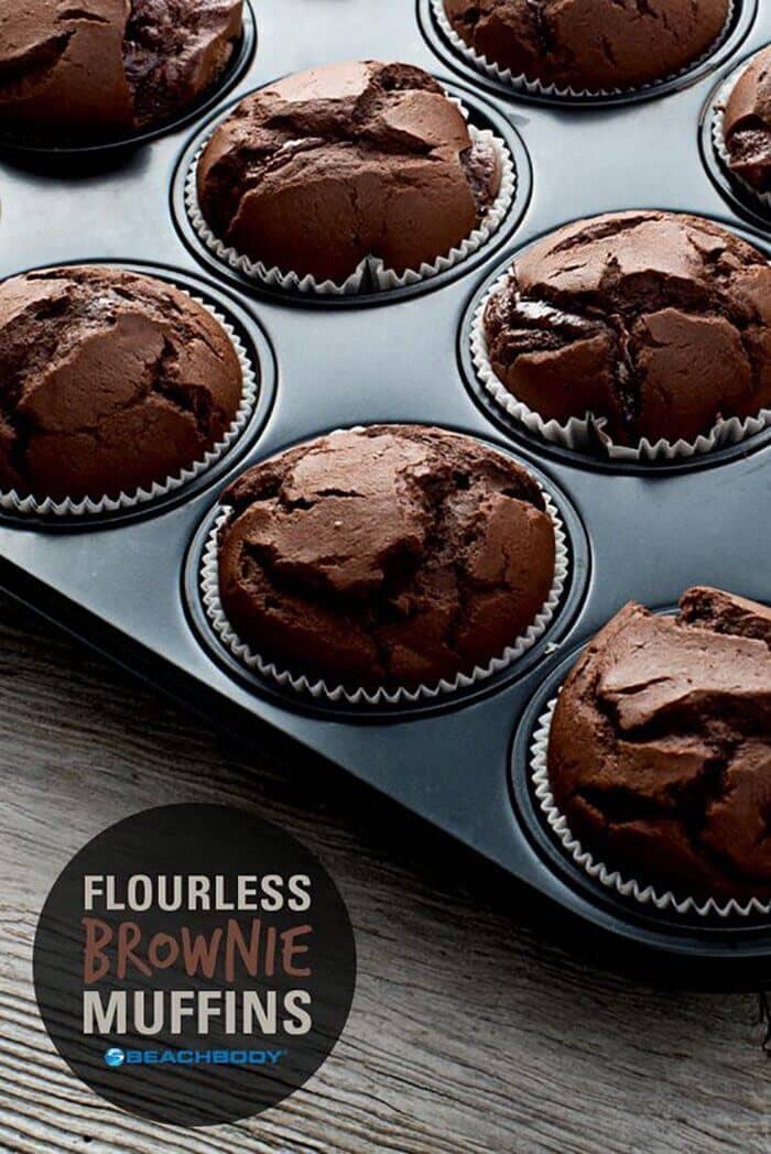 Flourless Brownie Muffins