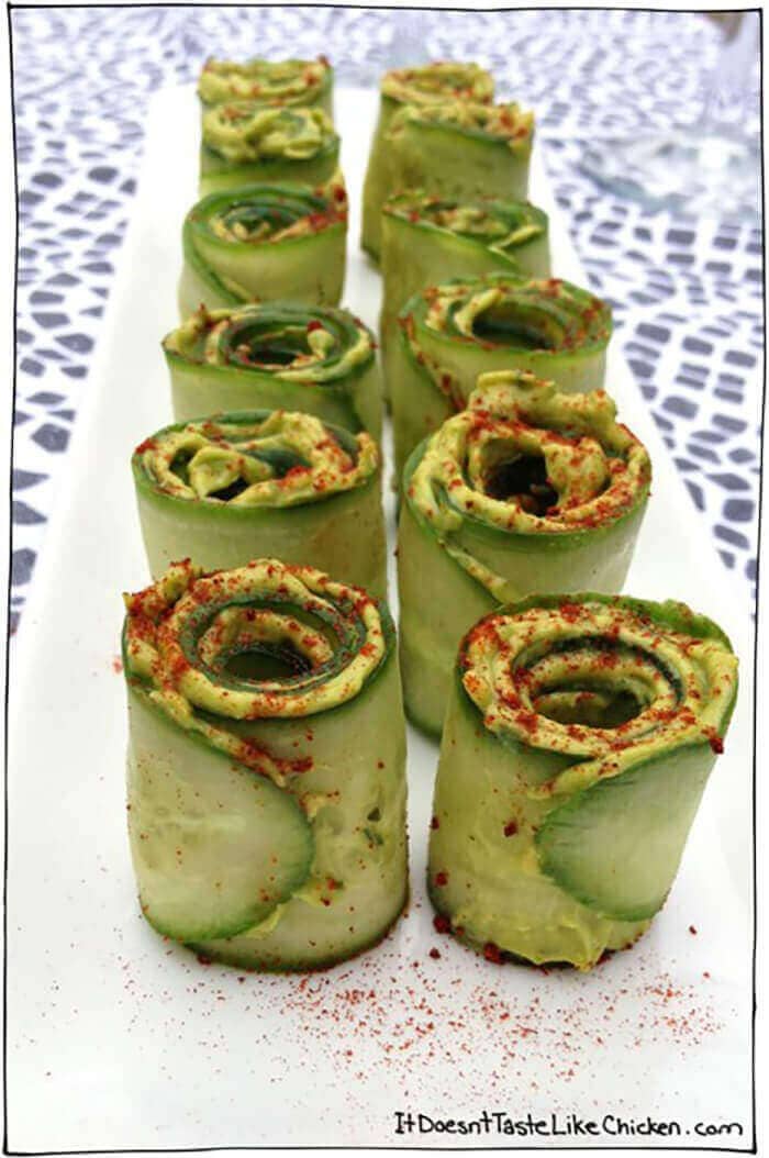 Cucumber Avocado Rolls