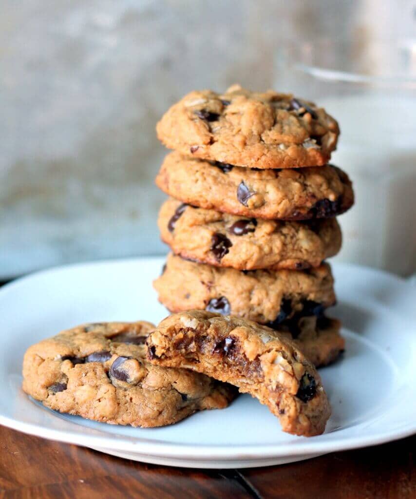 Peanut Butter Oatmeal Chocolate Chip Cookies