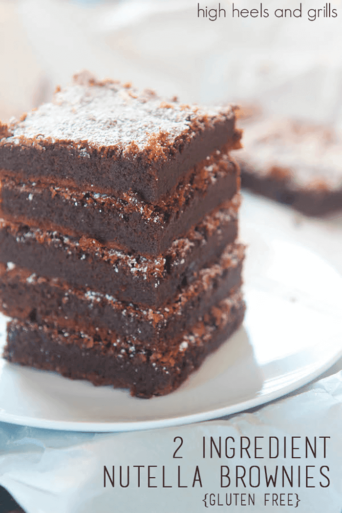 2-Ingredient Nutella Brownies