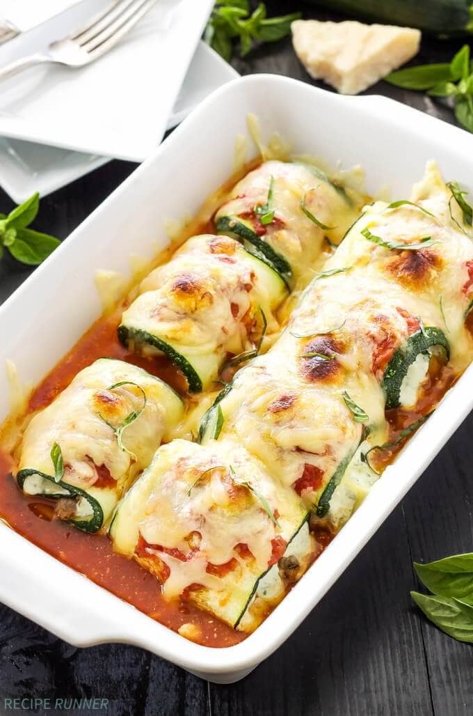 Zucchini Lasagna Rolls