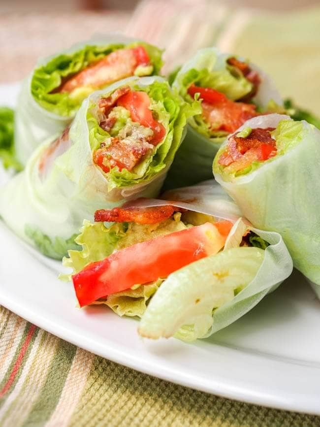 BLT Summer Rolls with Avocado