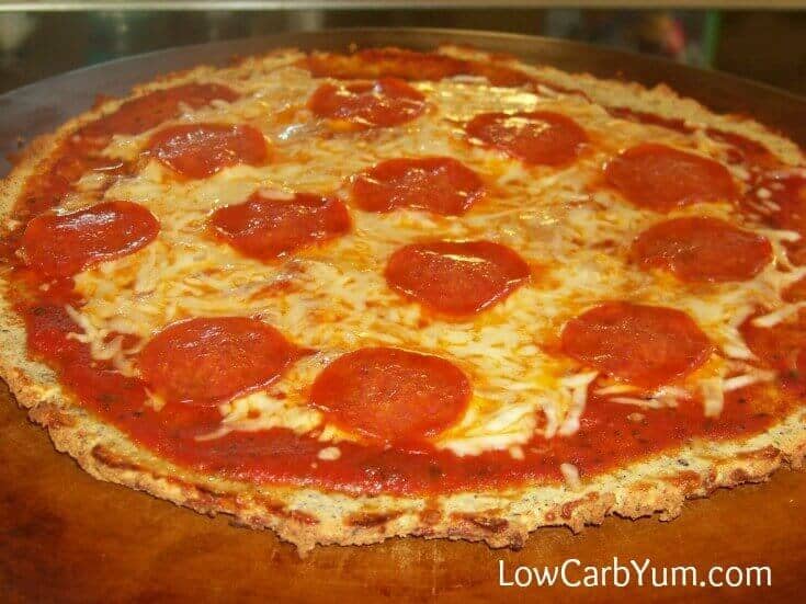 Pepperoni Pizza with a Coconut Flour Crust