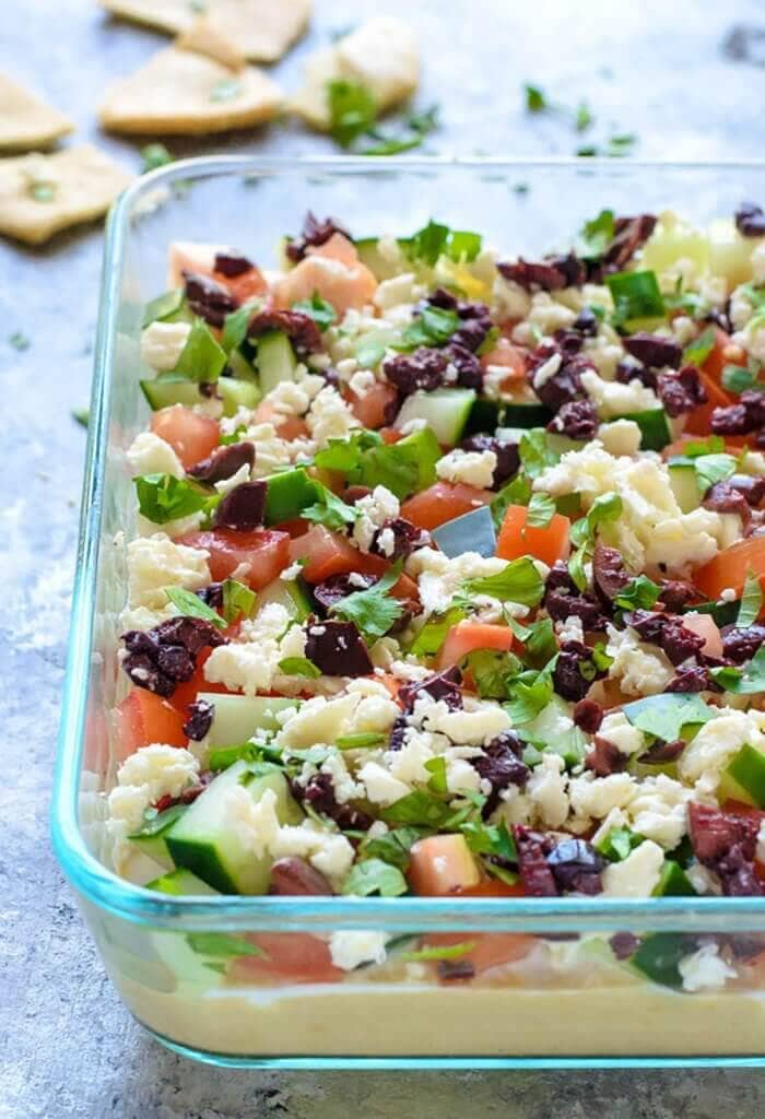 Skinny Greek Seven Layer Dip