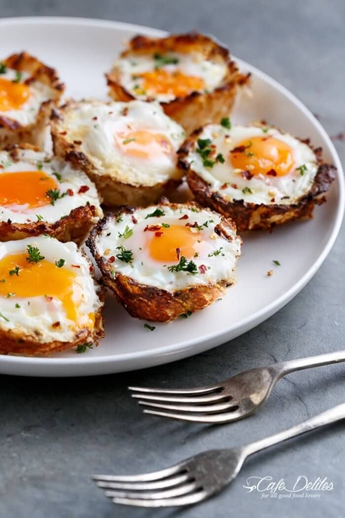 Cauliflower Hash Brown Egg Cups