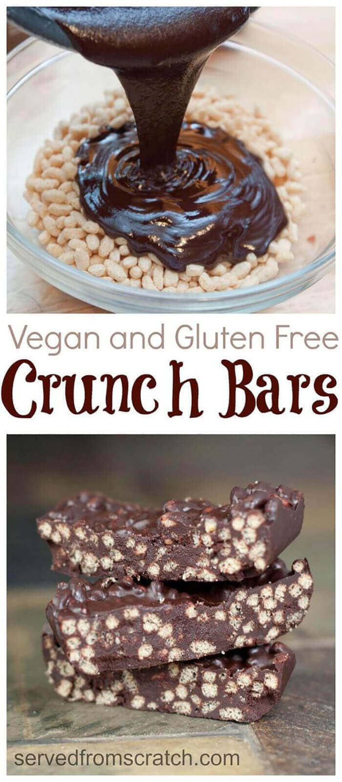 Vegan Chocolate Crunch Bars