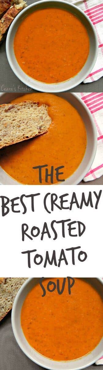 The Best Creamy Roasted Tomato Soup