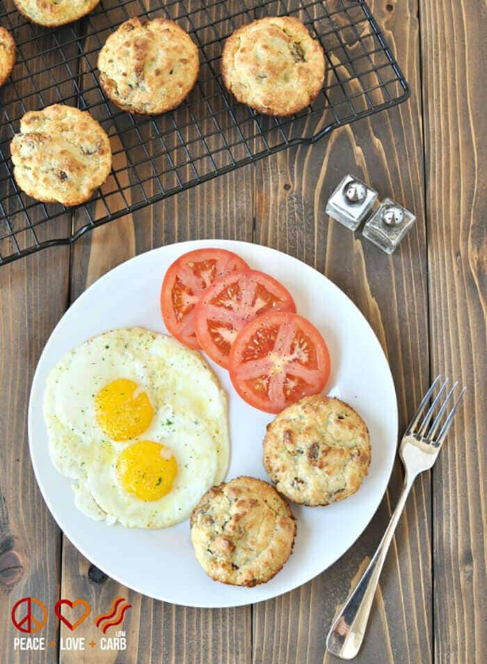 White Cheddar Sausage Breakfast Biscuits