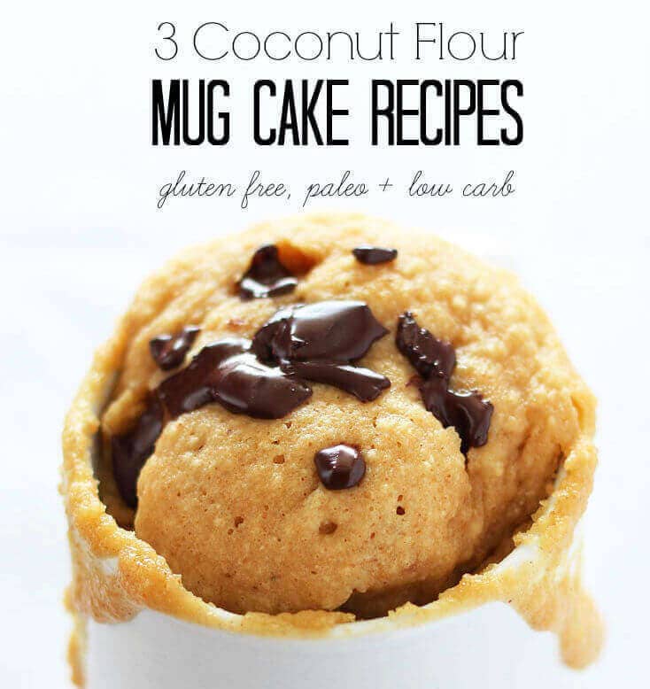 3 Coconut Flour Mug Cake Recipes
