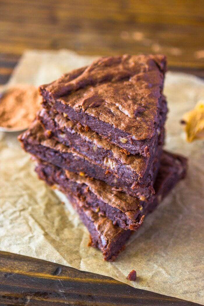 4 Ingredient Fudge Protein Brownies