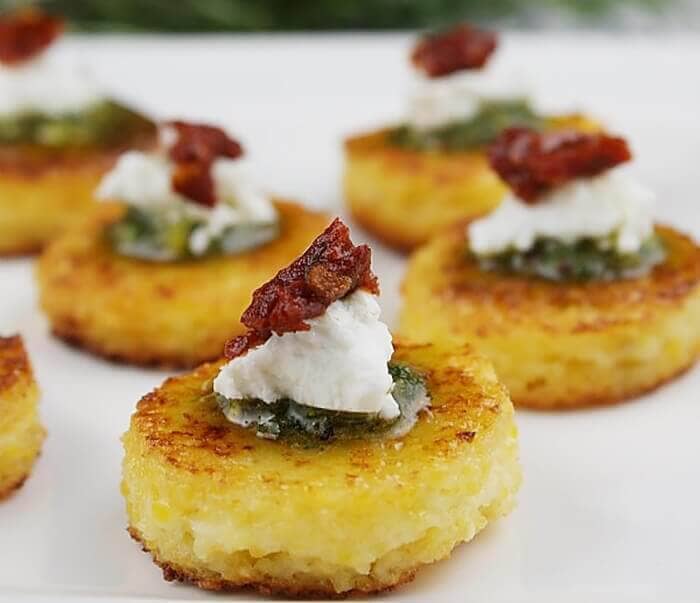 Sundried Tomato Polenta Bites