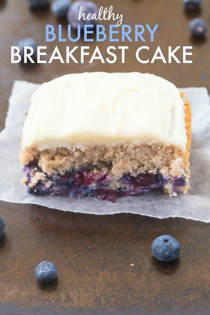 Healthy Flourless Blueberry Breakfast Cake