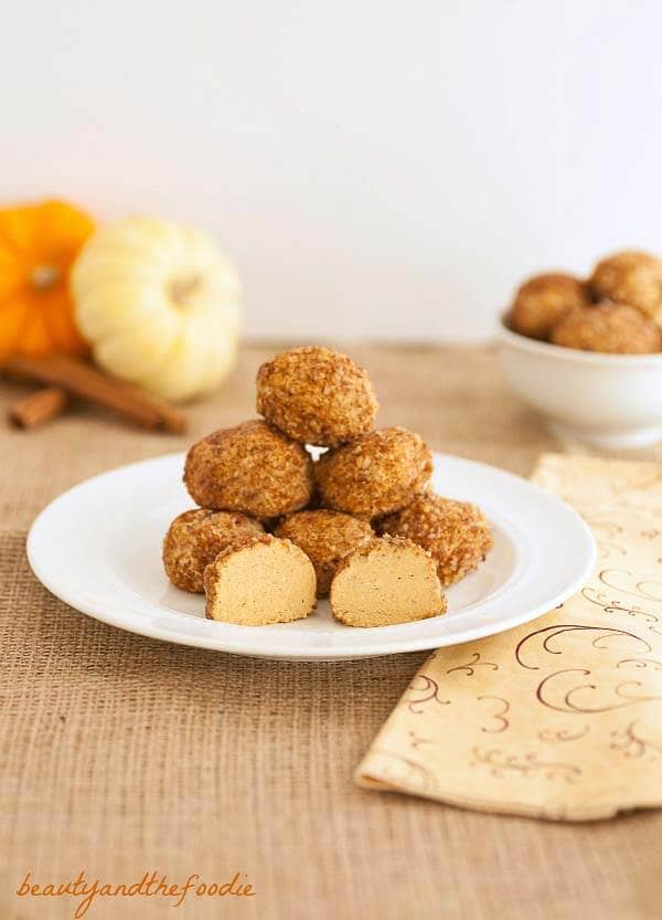 No Bake Pumpkin Cheesecake Bites