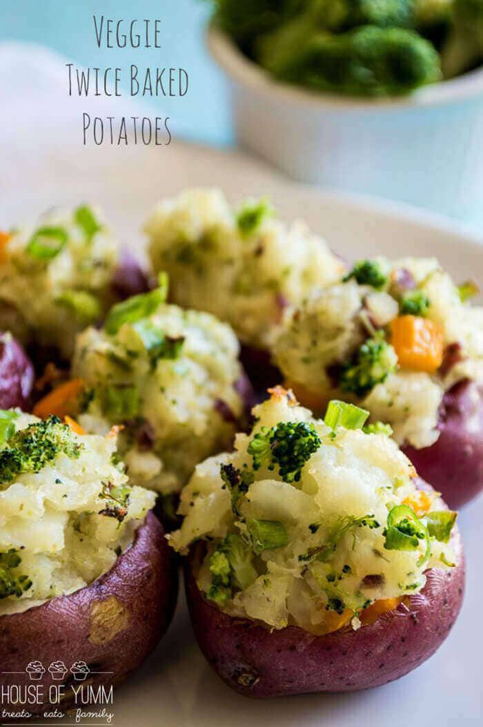 Veggie Twice Baked Potatoes