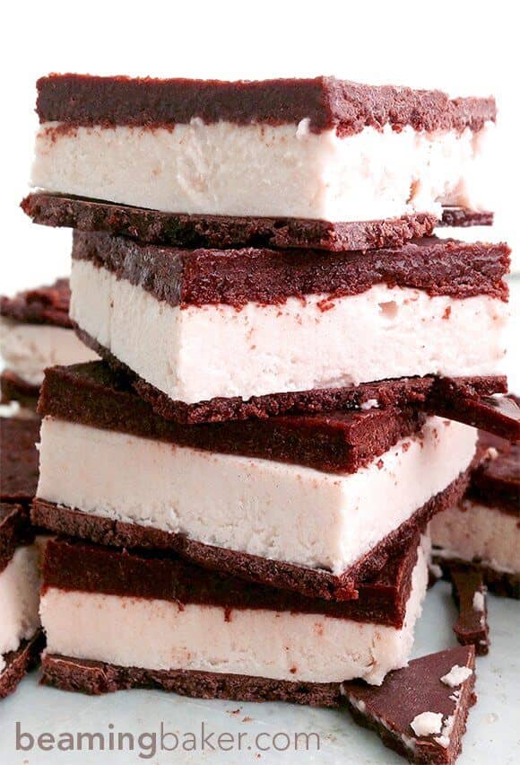 Chocolate Shell Vegan Ice Cream Sandwiches