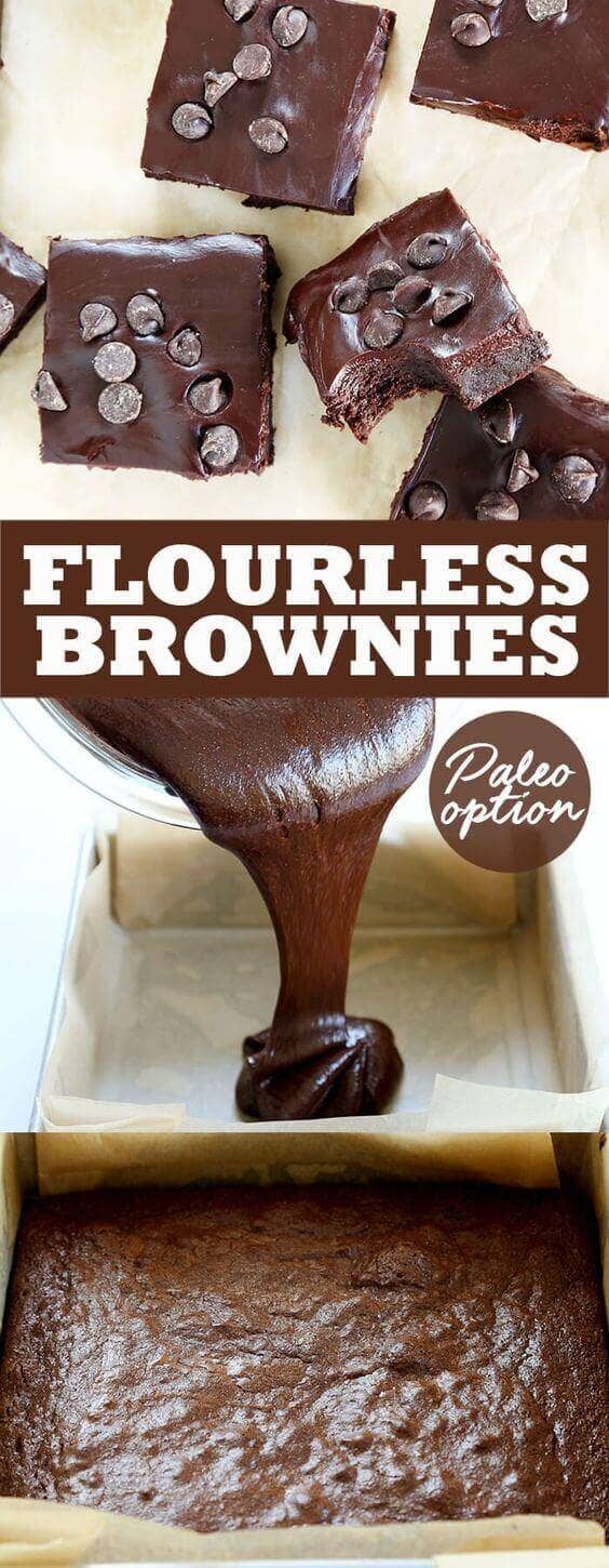 Fudgy Flourless Brownies