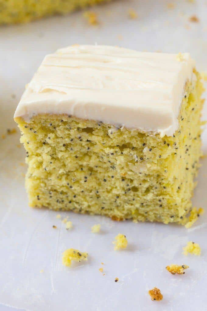 Healthy Flourless Lemon Poppy Seed Breakfast Cake