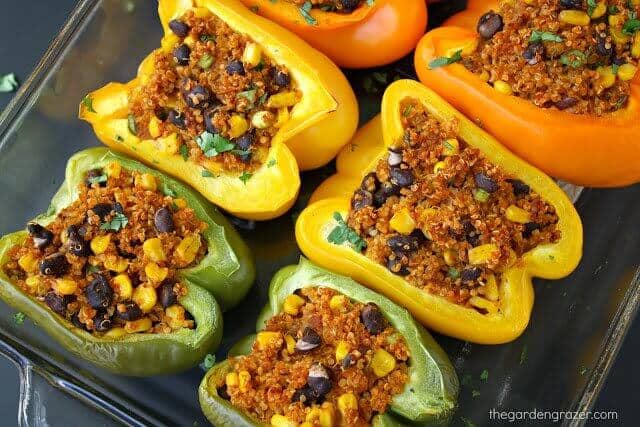 Mexican Quinoa Stuffed Peppers