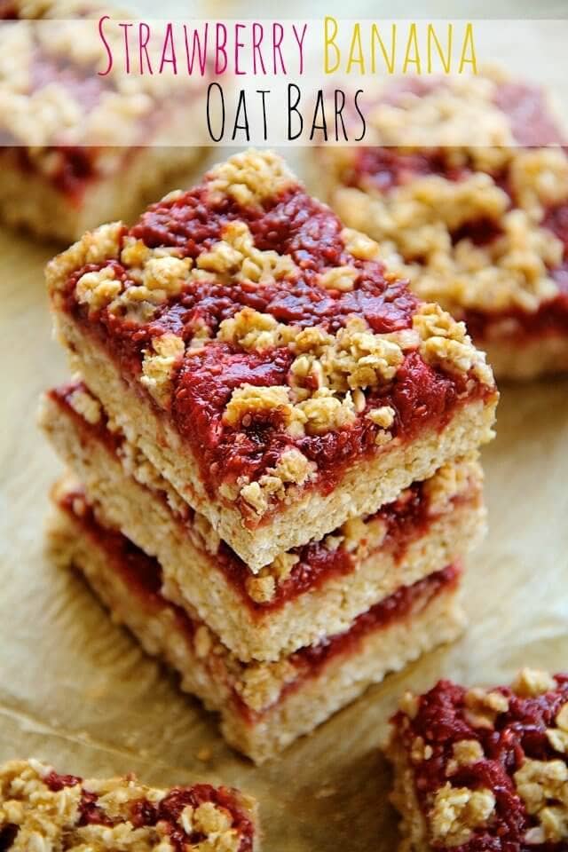 Strawberry Oat Bars