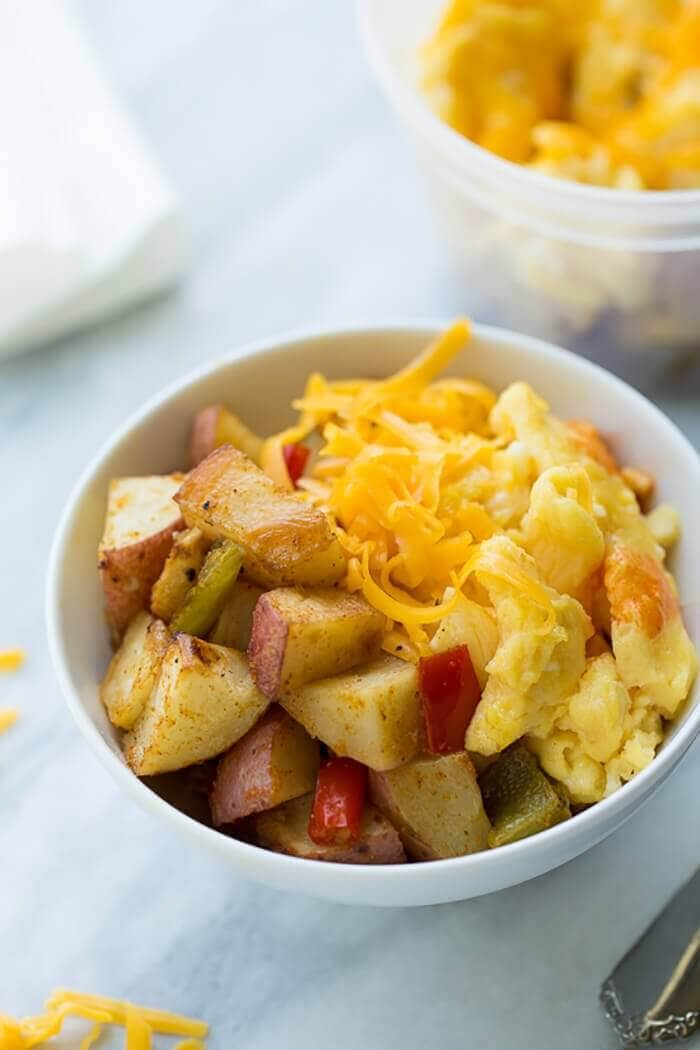 Make-Ahead Breakfast Potato Bowls