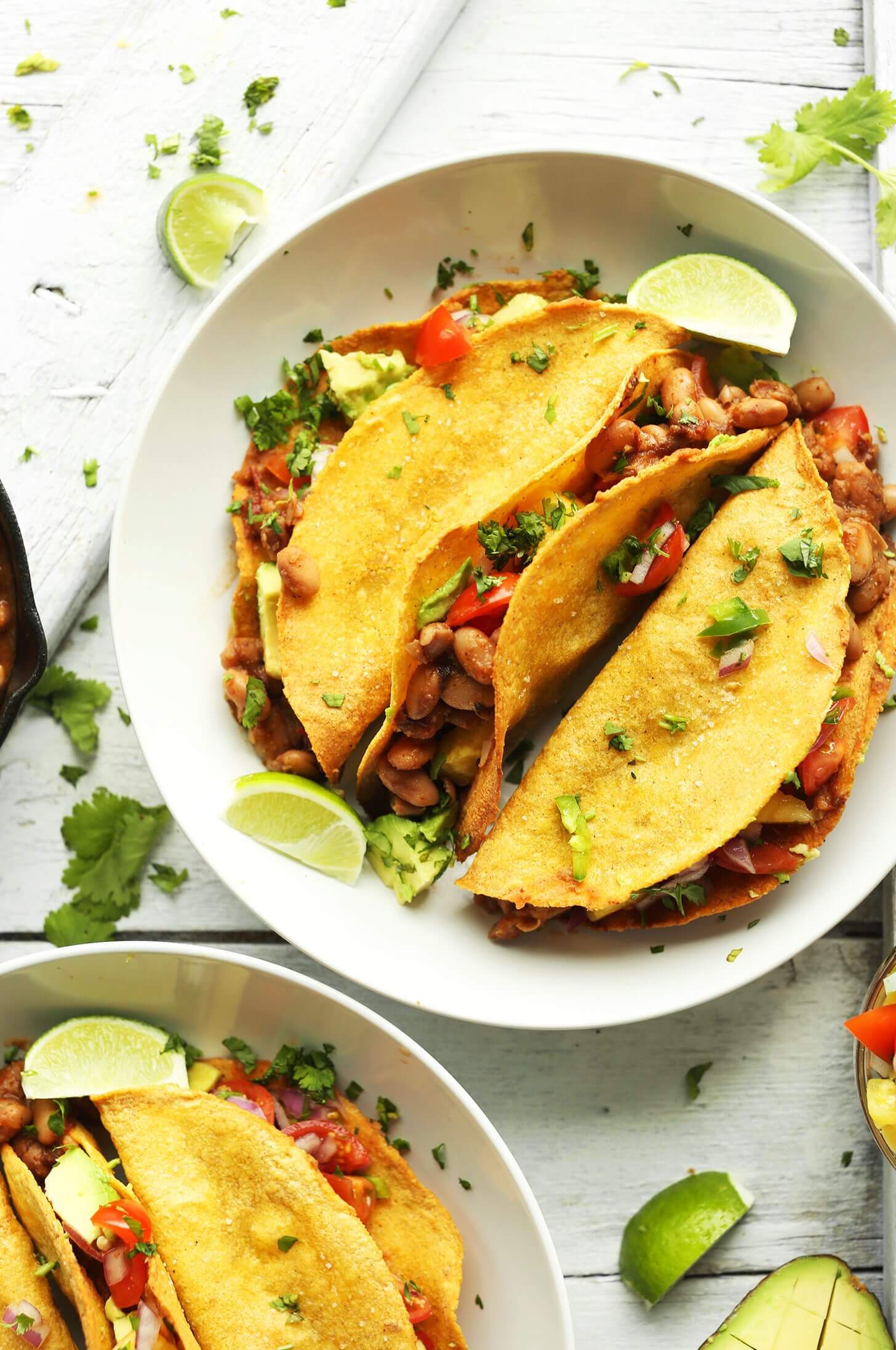 Crispy Baked Tacos with Pineapple Salsa