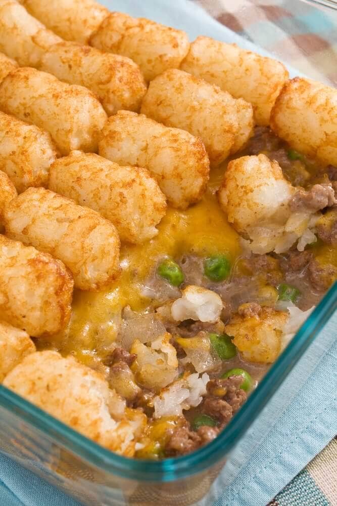 Ground Beef and Tater Tot Casserole Recipe