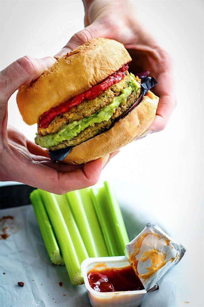 Freezer Friendly Homemade Vegan Veggie Burgers