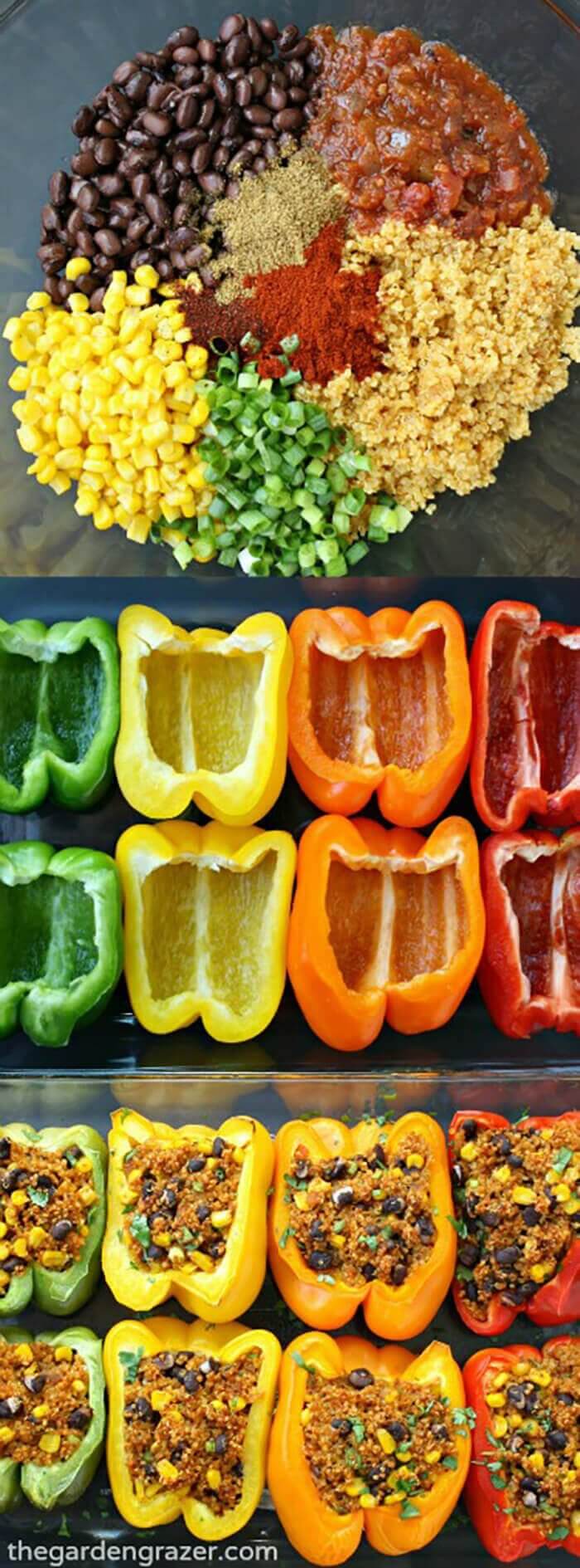 Mexican Quinoa Stuffed Peppers