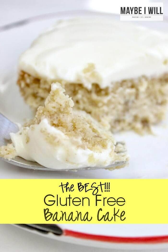 Gluten-Free Banana Cake with Sugar-Free Cream Cheese Frosting